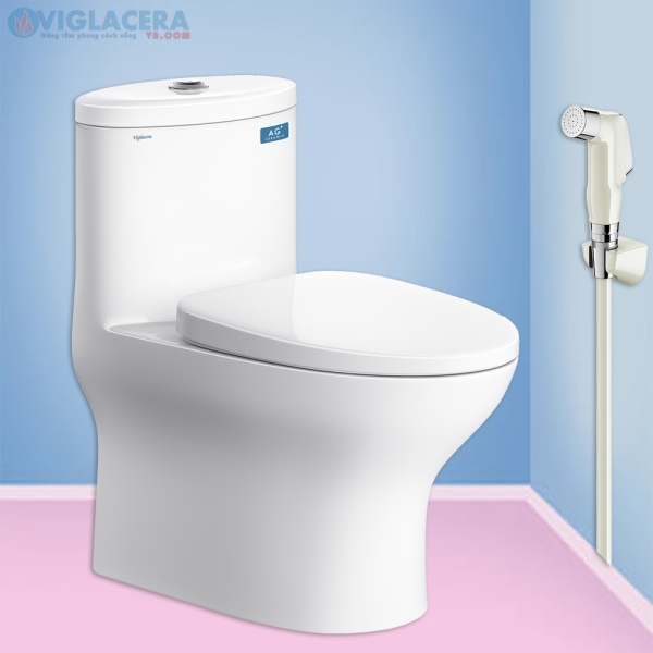 Bồn cầu liền 1 khối Viglacera V37M
