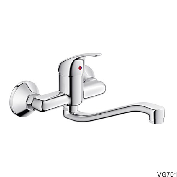 Vòi Bếp Viglacera VG701 Nóng Lạnh Gắn Tường