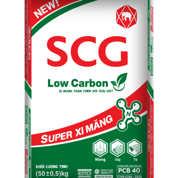Xi măng xanh SCG Low Carbon Super Xi măng